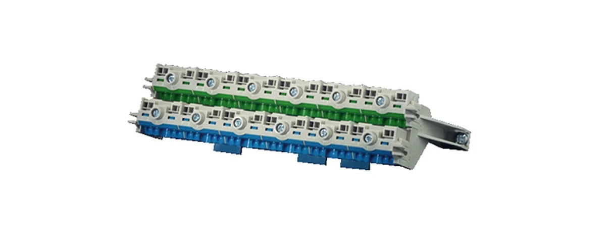 Listwa zaciskowa PE i N 80A zaciski bezśrubowe Fixconnect 2x(6x25mm2 + 24x4mm2) FC PN 60 26100087 - obrazek 1