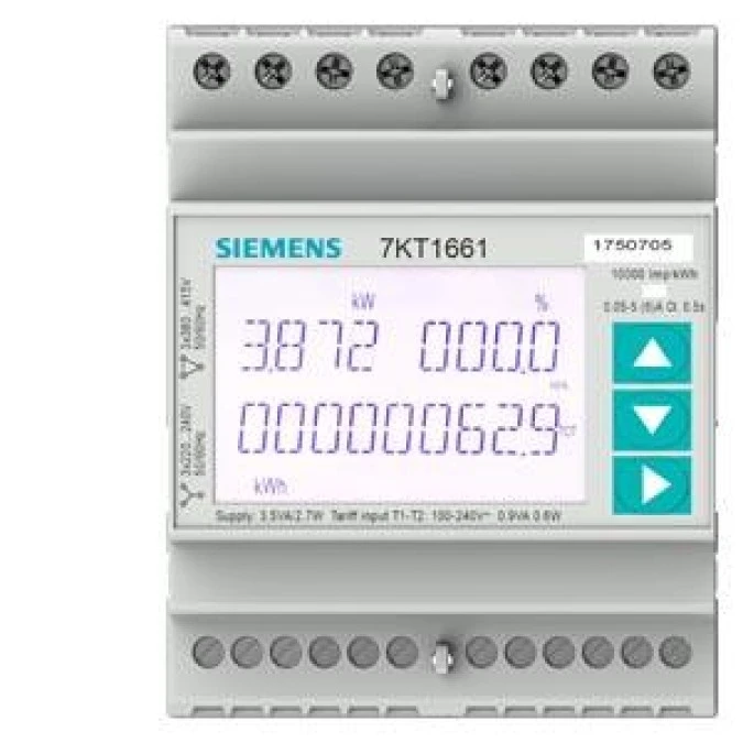 Licznik SENTRON PAC1600 3Faz LCD 400V/230V POM. POŚREDNI X/5A TH35 MODBUS RTU/ASCII POM. CZYNN./BIERN./POZORN. ZAC. ŚRUB.7KT1661 - obrazek 2