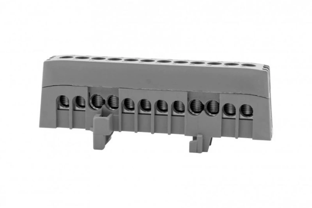 Listwa prądowa ZPI 12‑modułowa 12x16mm2 ‑ szara IP20 - obrazek 1