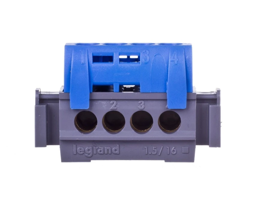 Listwa przyłączowa 4‑otwory niebieska IP2x N‑4 1,5‑16 mm2 004840 - obrazek 1