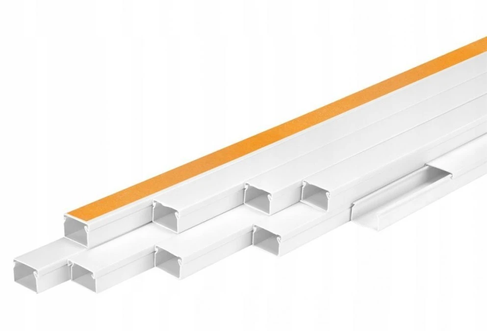 Listwa elektroinstalacyjna kanał kablowy z taśmą samoprzylepną 25x16mm korytko z pokrywą / 2 m - obrazek 2