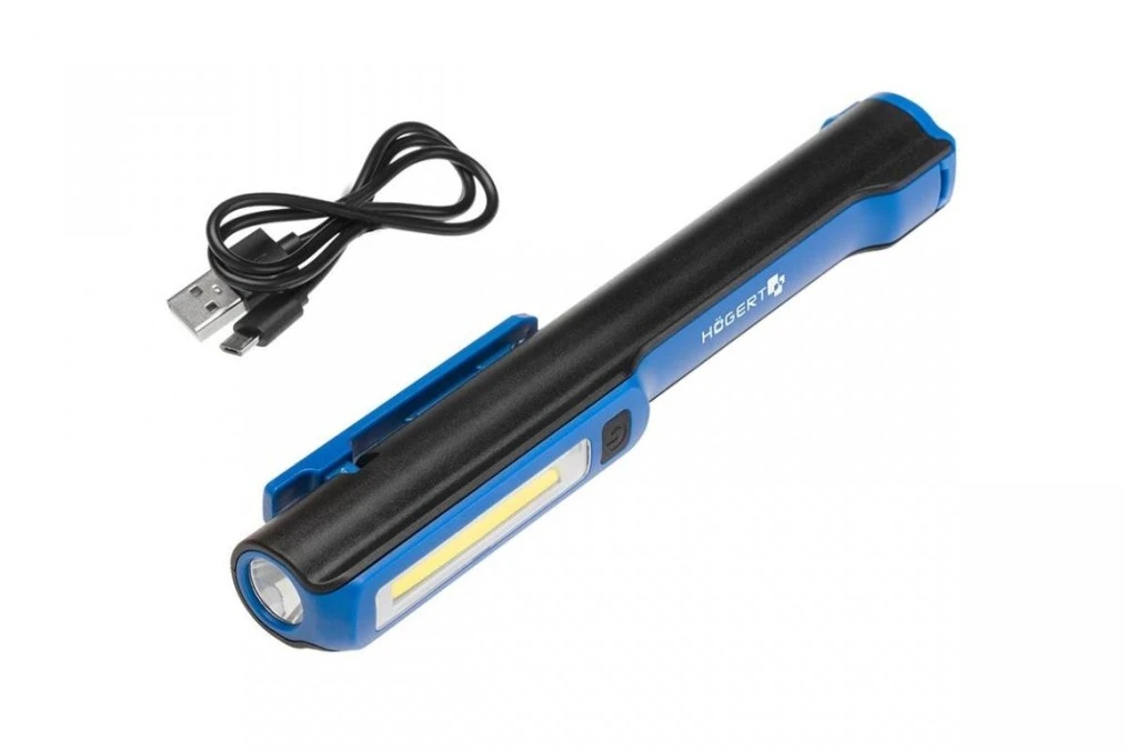 Latarka LED inspekcyjna akumulatorkowa z USB HT1E406 - obrazek 2