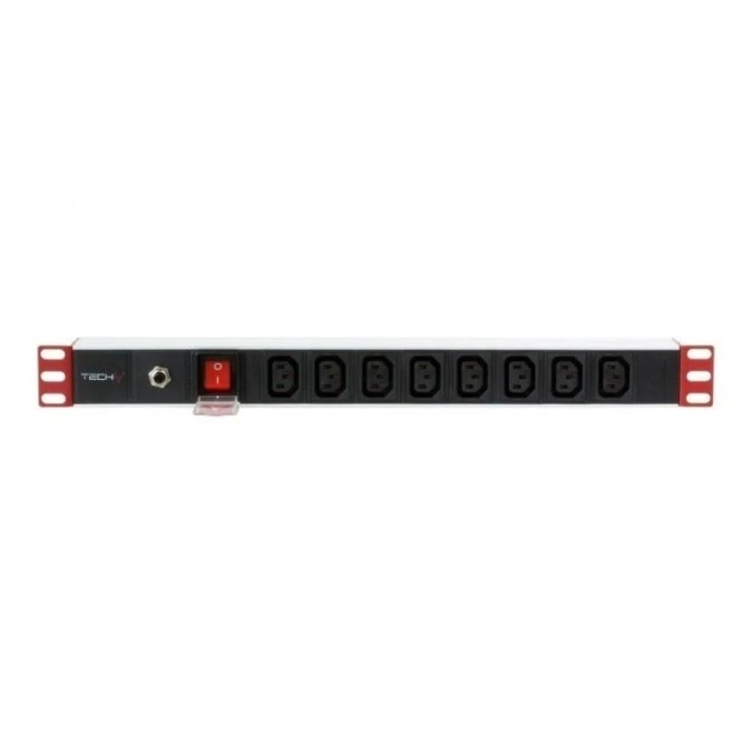 Listwa Zasilająca PDU Rack 1U 230V/10A 8x C13 Kabel 2m - obrazek 2