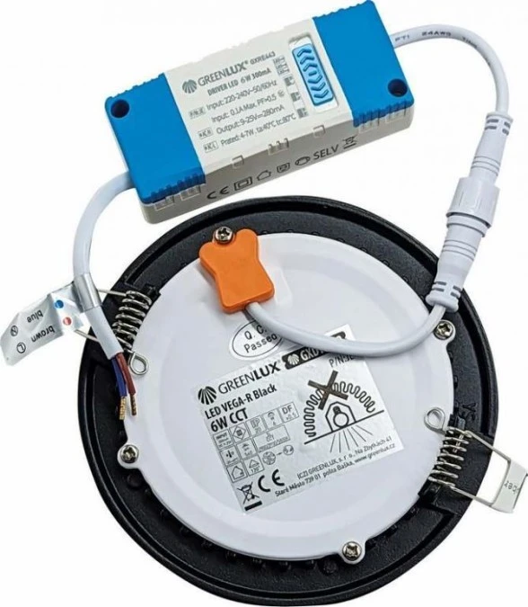 LED VEGA‑R Black 6W CCT 540/800lm ‑ Oprawa LED do zabudowy p/t (Downlight LED) GXDW402 - obrazek 2