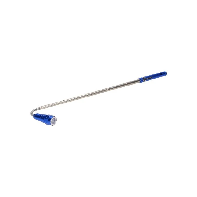 Latarka teleskopowa 17‑57 cm, 3 LED, 4 x LR44, wyginana głowica, magnes,WL‑9 - obrazek 3