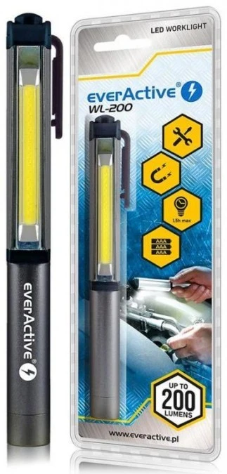 Latarka warsztatowa inspekcyjna COB LED everActive WL‑200 3W 200 lumenów IP44 - obrazek 2