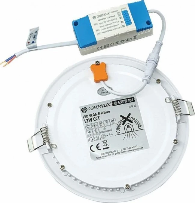 LED VEGA‑R White 12W CCT 1100/1600lm ‑ Oprawa LED do zabudowy p/t (Downlight LED) GXDW404 - obrazek 2