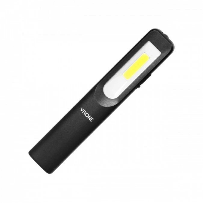 Latarka warsztatowa LED 3W 200lm + 3W 150lm, 1200mAh, 3 funkcje 100, 50, dioda frontowa, magnes, zawiesie WL‑2 - obrazek 1