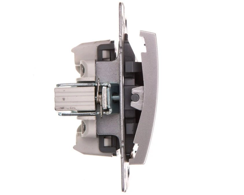 LOGI Łącznik schodowy z LED śrubowy 10AX 250V srebrny 021140143 25200 - obrazek 3