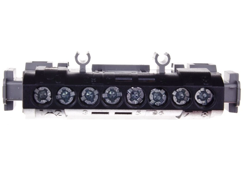 Listwa przyłączeniowa 8‑otworów czarna IP2xC‑8 004852 - obrazek 1
