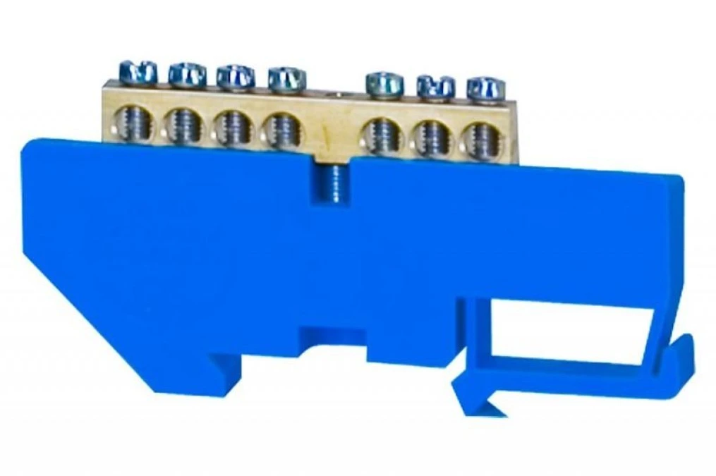 Listwa ochronna 7‑modułowa 7x16mm2 wysoka podstawa ‑ niebieska - obrazek 1