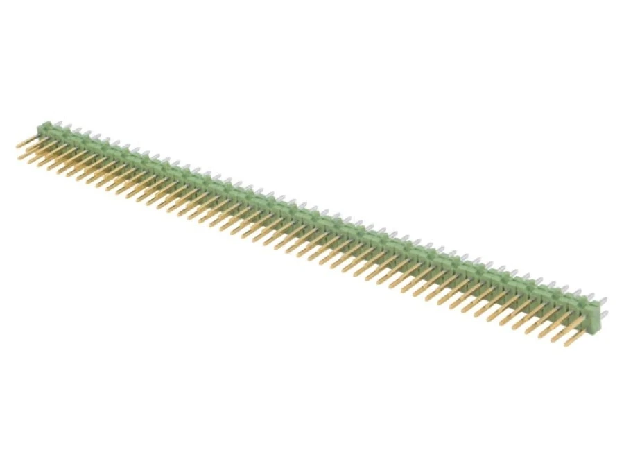 Listwa kołkowa kołkowe męskie 100‑PIN proste 2,54mm THT 2×50 5‑825440‑0