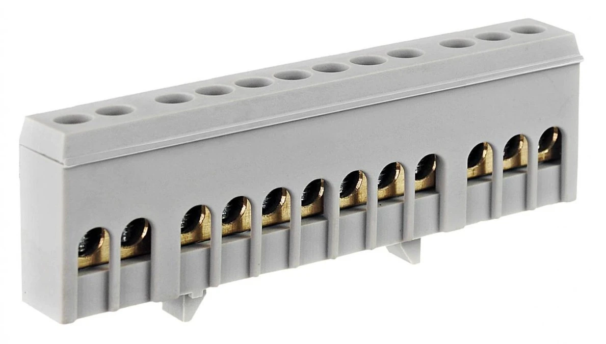 Listwa zaciskowa 12‑polowa 1‑16mm2 szara LZMI‑W12 - obrazek 2