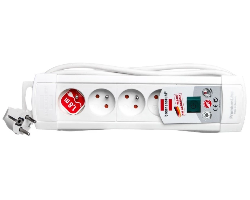 Listwa zasilająca Premium‑Line 1,8m 4 gniazda biała H05VV‑F 3G1,5 1156224014/1952244100 - obrazek 1