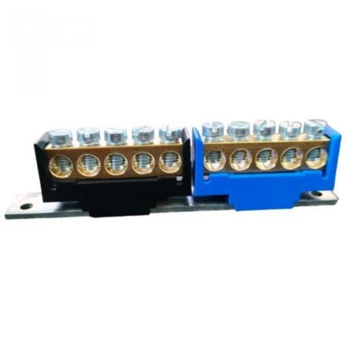 Listwa zaciskowa 4‑modułowa 4M PE+N 2x 5P 1006.04.I Marlanvil 1374 1006.04.I - obrazek 2