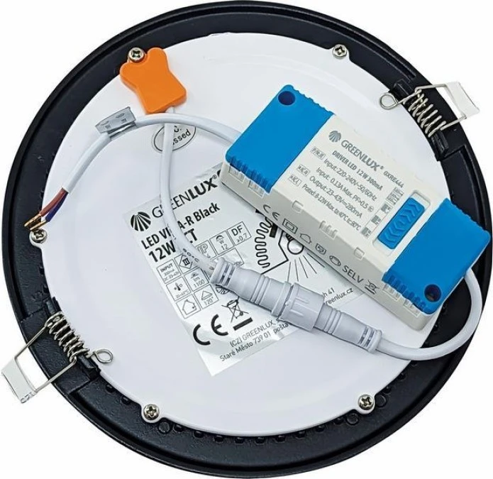 LED VEGA‑R Black 12W CCT 1100/1600lm ‑ Oprawa LED do zabudowy p/t (Downlight LED) GXDW406 - obrazek 2