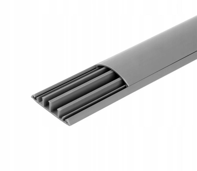 Listwa instalacyjna napodłogowa naścienna koryto podłogowe 75x18mm szara 2m 4/EB/KP 75x18 - obrazek 1