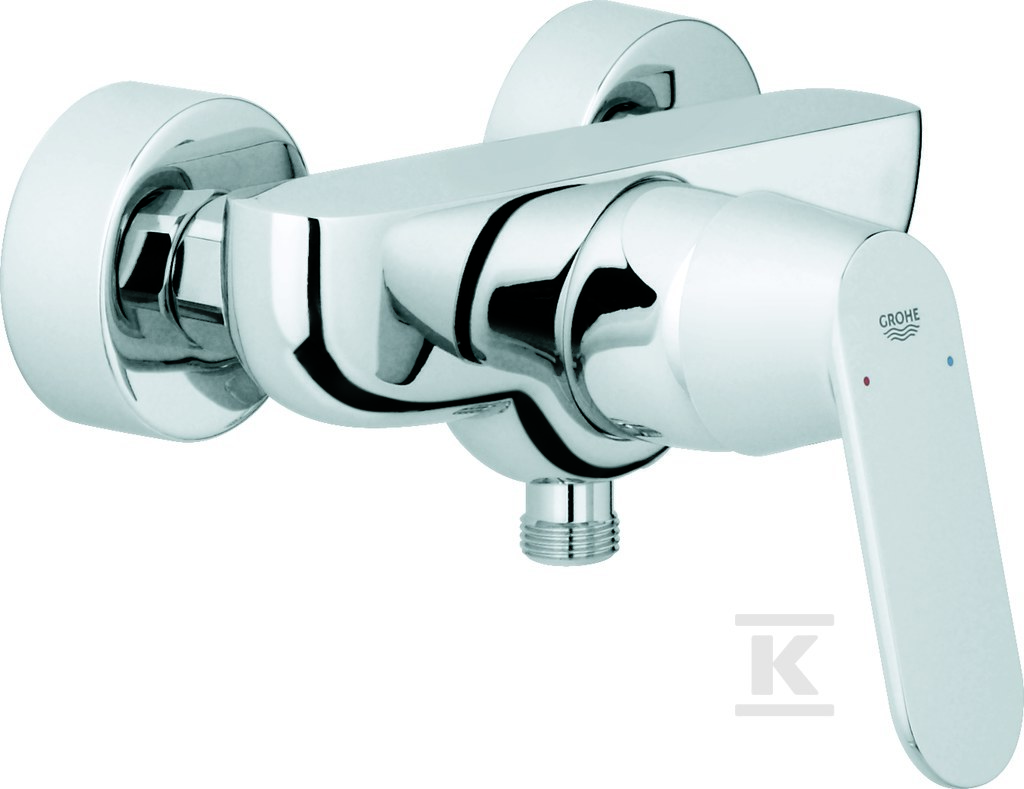 Bateria prysznicowa Grohe Eurosmart Cosmopolitan, jednouchwytowa, ścienna, 2-otworowa 32837000 - obrazek 1