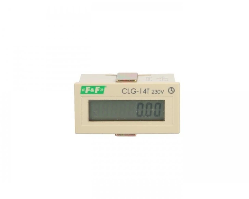 Licznik czasu pracy 110‑230V AC/DC 8 znaków cyfrowy tablicowy 48x24mm CLG‑14T - obrazek 1