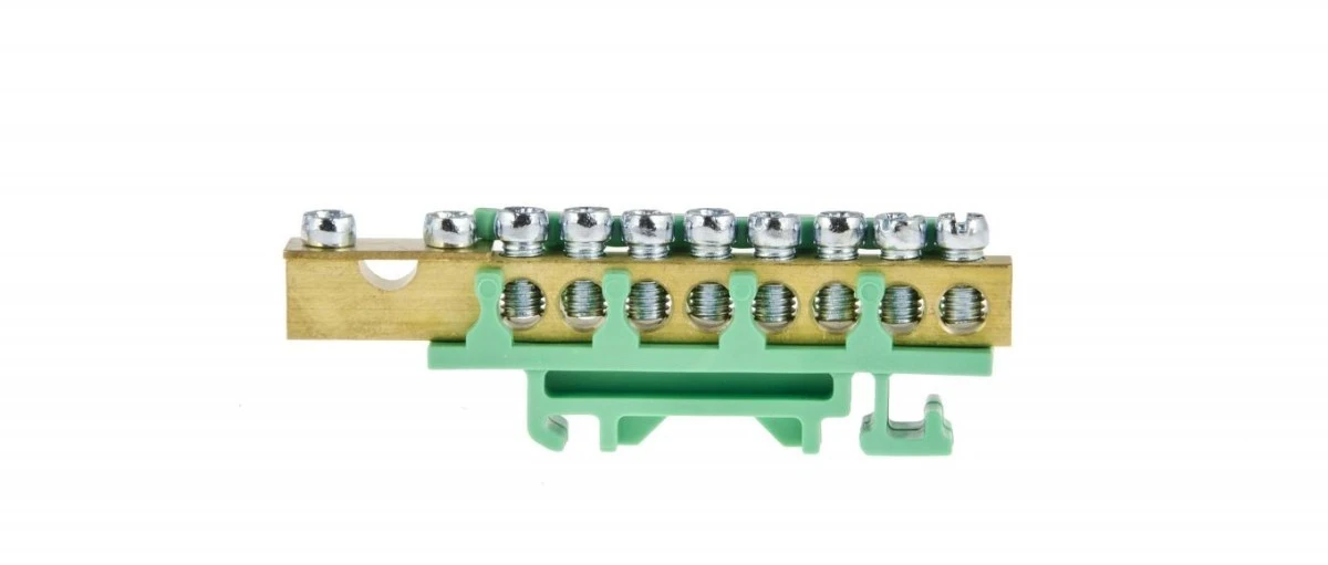 Listwa Zaciskowa 8x16 mm2,1x35mm2 ‑ Zielona ENE‑00537 - obrazek 1
