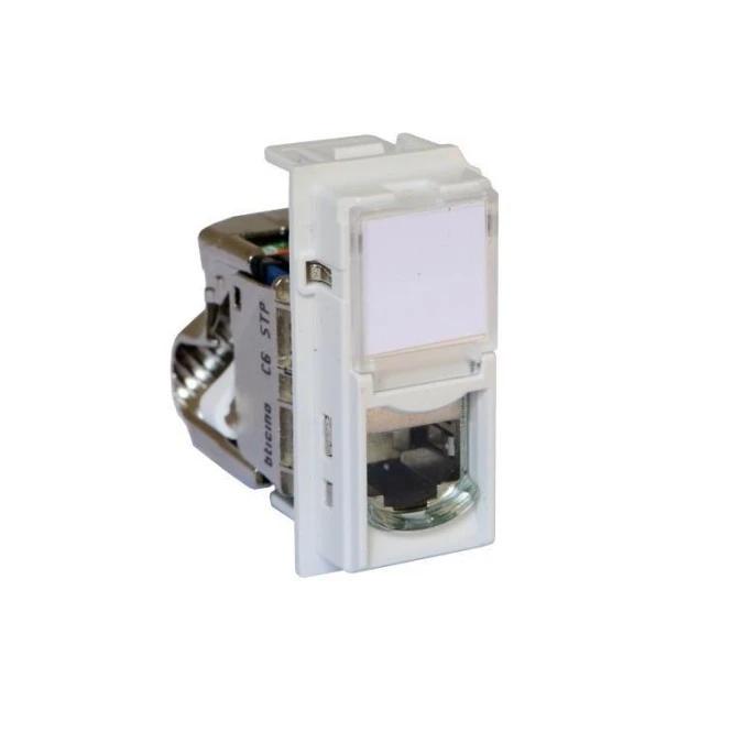LIVING NOW gniazdo RJ45 STP kat.6 1mod. biały KW4279C6S - obrazek 1