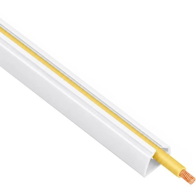 Listwa szybki montaż z taśmą samoprzylepną LSM 9x16mm biała 1,15m 8 sztuk AKS - obrazek 1