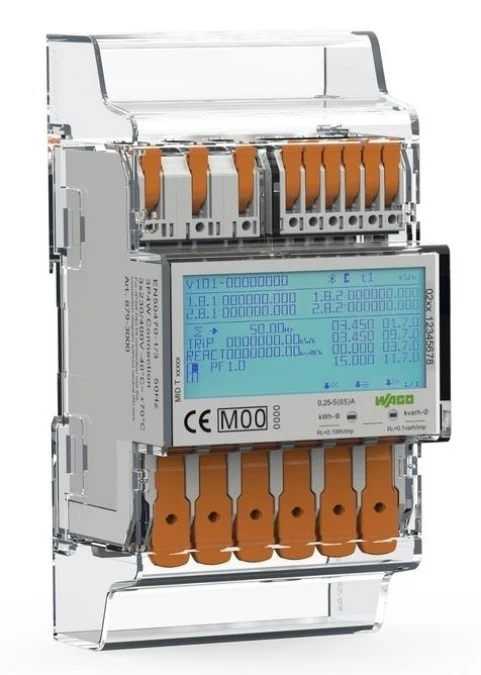 Licznik energii (MID) podłączenie bezpośrednie 65A 3x230/400V 50Hz Modbus i M‑Bus 2 x interfejs S0 4 PU 879‑3000 - obrazek 1