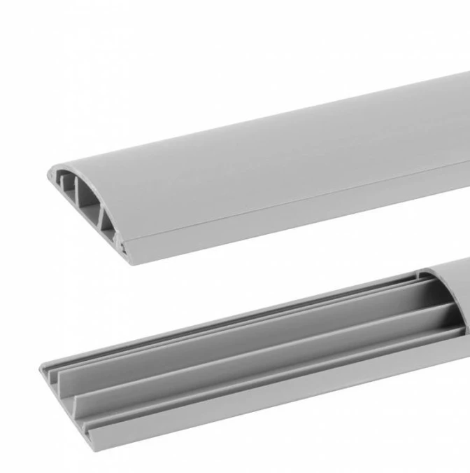 Listwa maskująca przewody TV maskownica uniwersalna napodłogowa naścienna 50x15mm szara 2m - obrazek 1