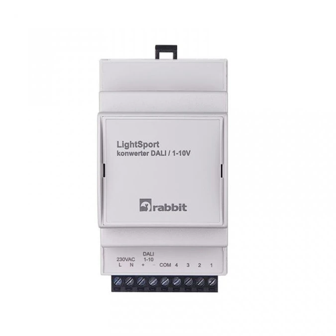 LightSport Konwerter DALI/1‑10V 230 V AC , 52x104x62 mm, WE‑DALI lub 1‑10 V, IP20, TH35, RABB7012G2W12 - obrazek 2