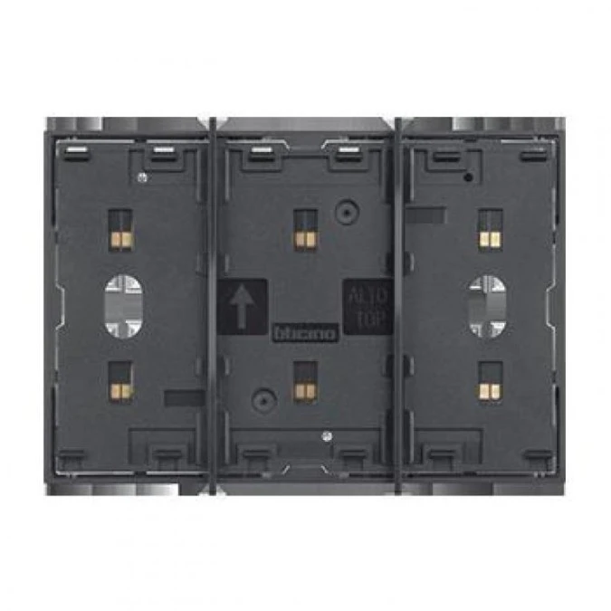 LIVING NOW MY HOME ramka stykowa 3mod. czarny KG8103 - obrazek 1