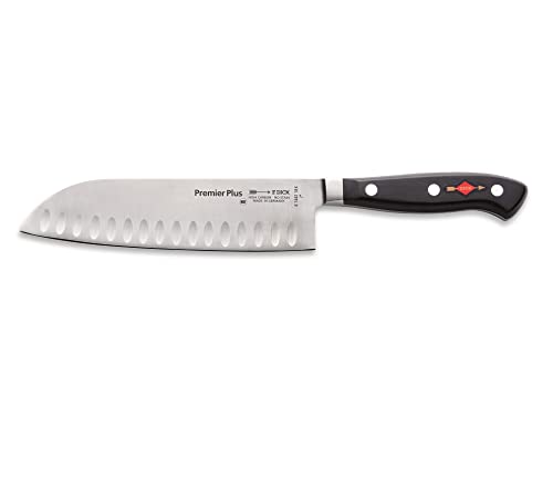 F. DICK Santoku, nóż kuchenny Premier Plus Eurasia (nóż z ostrzem 18 cm, stal X50CrMoV15, nierdzewna, 56 HRC) 8144218K
