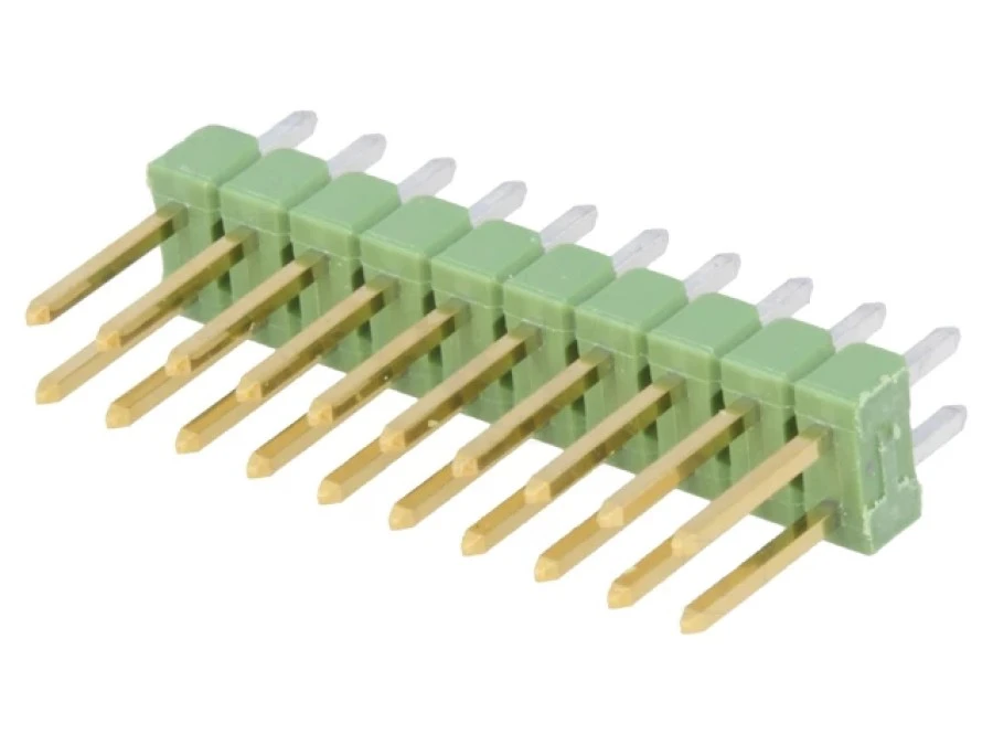 Listwa kołkowa kołkowe AMPMODU MOD II męskie 20‑PIN proste 1‑826632‑0
