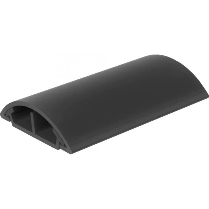 Listwa maskująca przewody TV maskownica uniwersalna napodłogowa naścienna 34x10mm ciemnoszara 2m z taśmą 2‑stronną KOPOS - obrazek 1