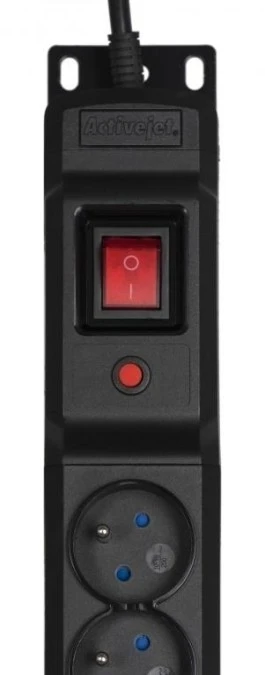 Listwa przeciwprzepięciowa Activejet COMBO/12gn/1,5m/cz (12 x UTE 16 A (3680 W) 1,5m kolor czarny) - obrazek 3