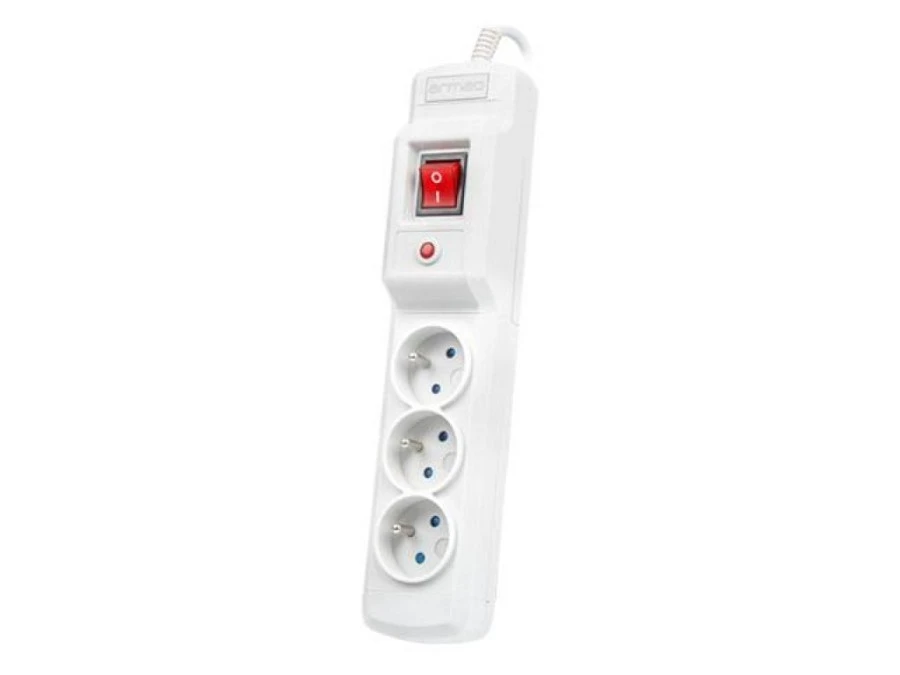 Listwa zasilająca ARMAC MULTI M3 3M 3X 230V PL szara M3/30/SZ - obrazek 1