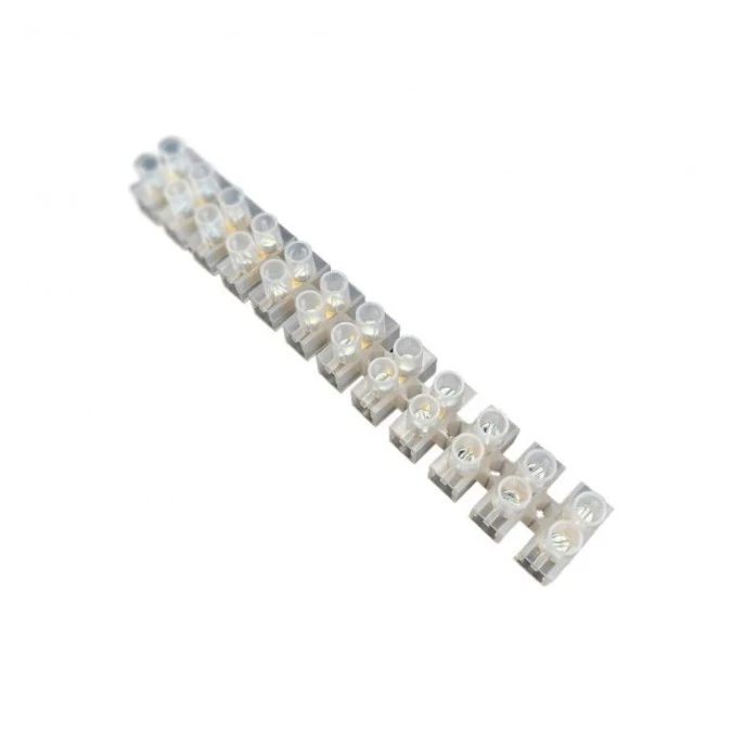 Listwa zaciskowa LTF 12‑torowa do 6mm² 5A biała HOROZ 10szt. - obrazek 2