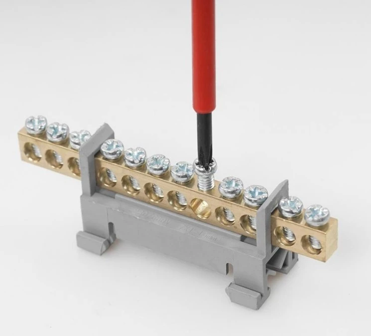 Listwa zaciskowa 12‑polowa 1‑16mm2 szary LZM‑W12 - obrazek 2