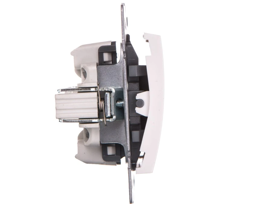 LOGI Łącznik jednobiegunowy śrubowy 10AX 250V biały 021000102 25065 - obrazek 3