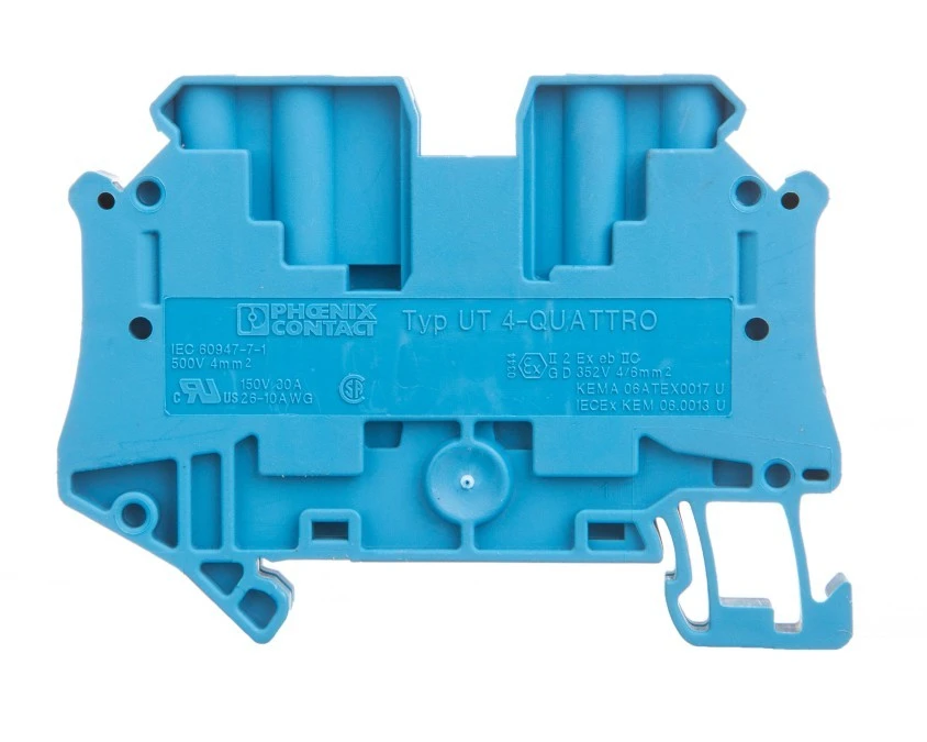 Listwa zaciskowa przepustowa 4‑przewodowa 0,14‑6mm2 UT 4‑QUATTRO BU 3044584 /50szt./ - obrazek 1