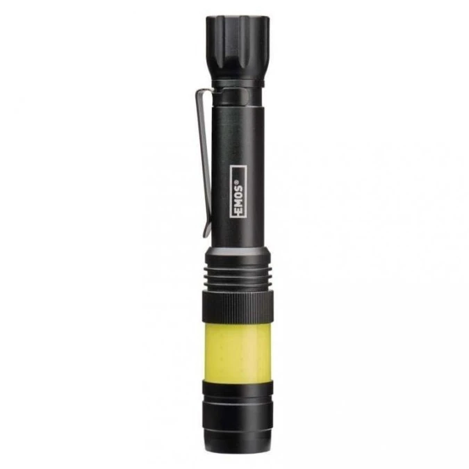 Latarka metalowa LED COB 360 180 lm 2× AA P3112 - obrazek 1