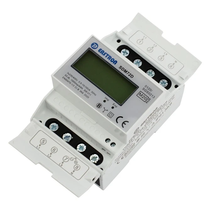Licznik trójfazowy energii elektrycznej 4P MID LCD SDM 72D - obrazek 1