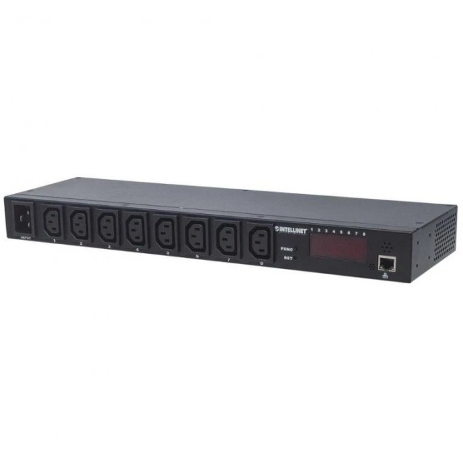 Listwa zasilająca Rack zarządzalna IP RJ45 8X C13 163682 - obrazek 1