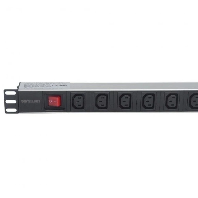 Listwa zasilająca Rack 1U 110‑250V/16A 8X C13 kabel 2M 163620 - obrazek 3