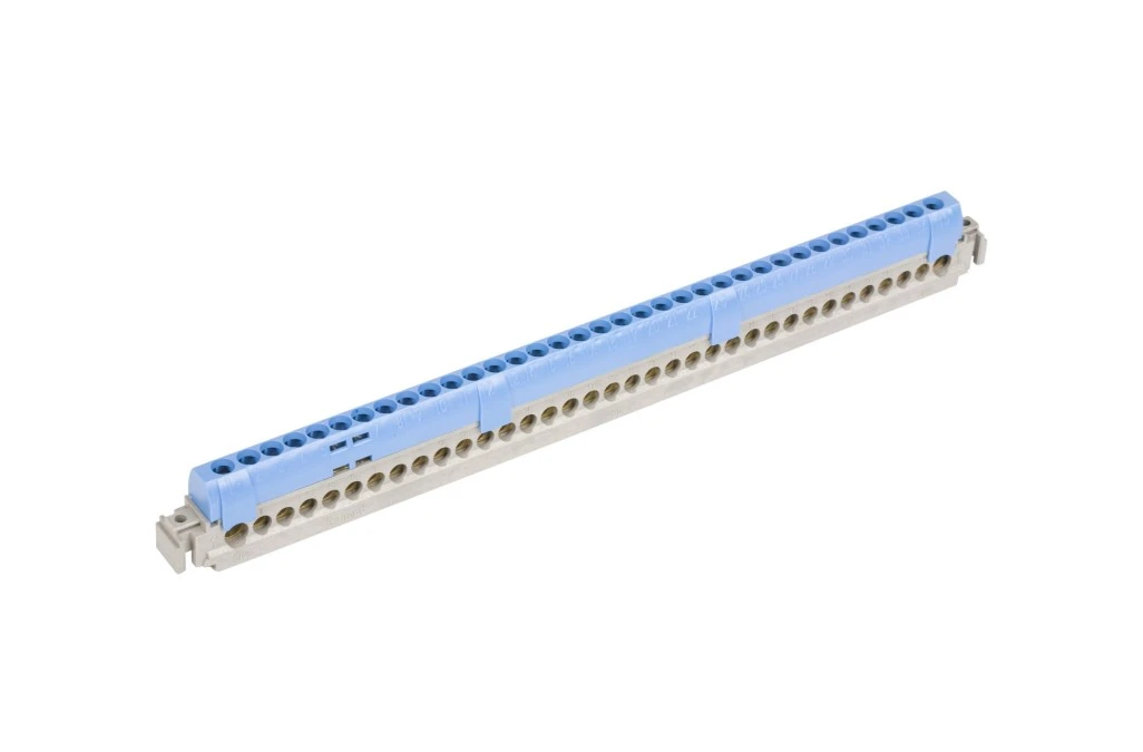Listwa przyłączeniowa 35‑otworów niebieska IP2x ‑ 2x25mm2+33x16mm2 004848 - obrazek 1