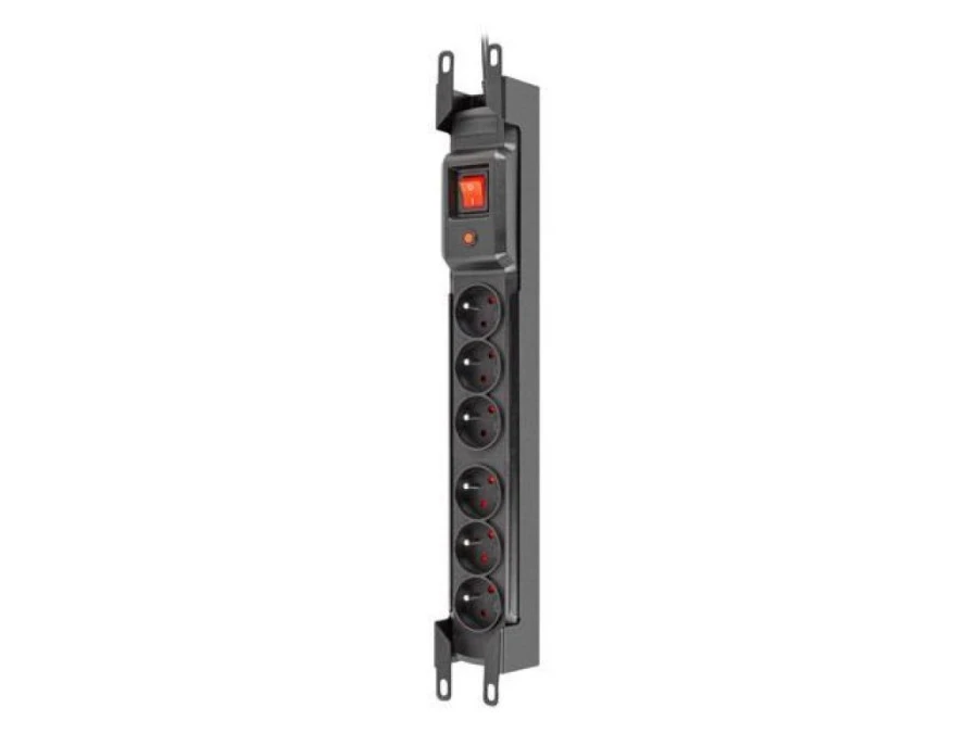 Listwa zasilająca RACK 19 ARMAC M6 3m 6X 230V IEC czarna M6/30/R/CZ/IEC - obrazek 1