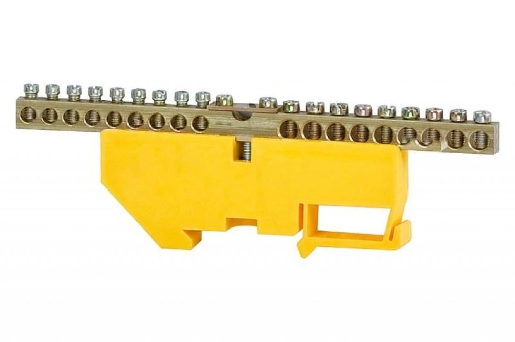 Listwa ochronna 18‑modułowa 18x16mm2, 1x35mm2 wysoka podstawa ‑ żółta - obrazek 1