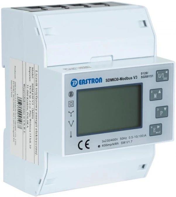 Licznik energii trójfazowy VCX SDM 630 MODBUS V3 - obrazek 1