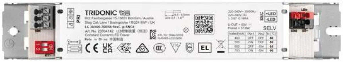 LC 38W 400‑700mA 54 flexC lp SNC4 Zasilacz LED liniowy stałoprądowy nieściemnialny ESSENCE TRIDONIC ‑ 28004142 - obrazek 2