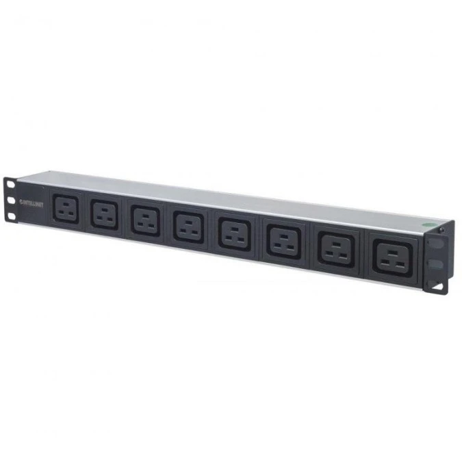 Listwa zasilająca Rack 1U 110‑250V/16A 8X C19 kabel 2M 163613 - obrazek 1