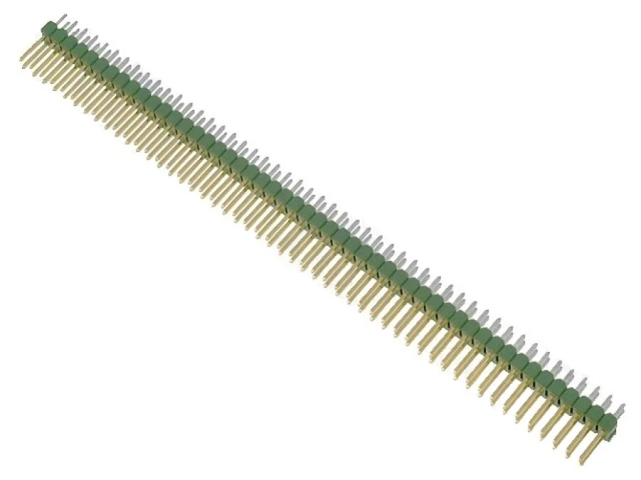 Listwa kołkowa kołkowe męskie 100‑PIN proste 2,54mm THT 2×50 5‑826632‑0